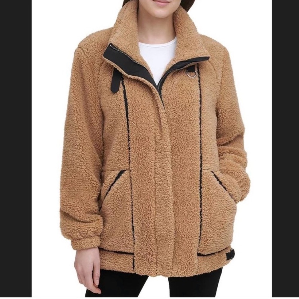 DKNY Camel Teddy Jacket
